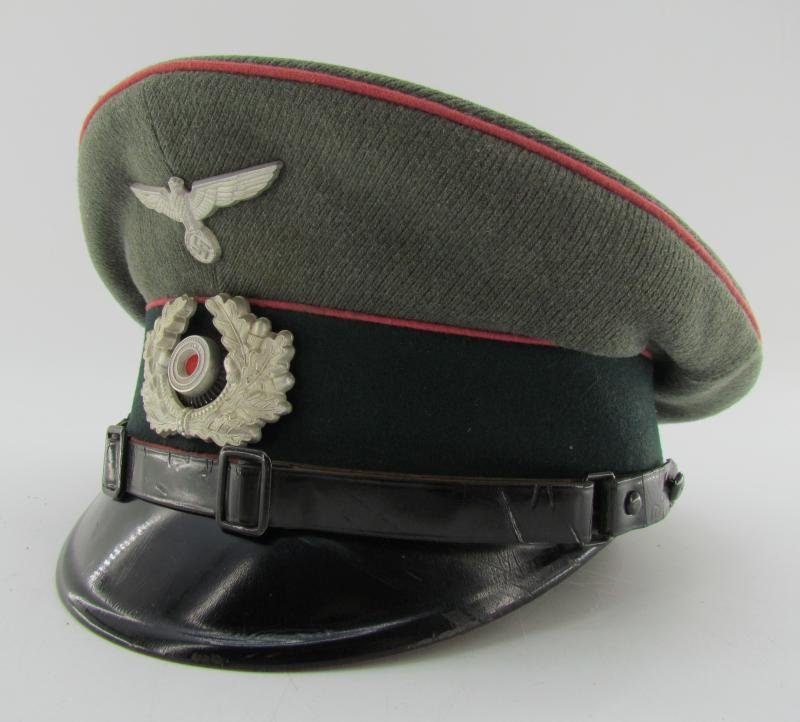 Wehrmacht Heer Panzer EM/NCO Visor Cap (Schirmmütze) – G. Teufel Sohn, 1937 — image 17