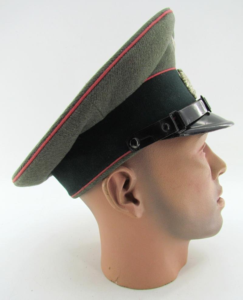 Wehrmacht Heer Panzer EM/NCO Visor Cap (Schirmmütze) – G. Teufel Sohn, 1937 — image 3