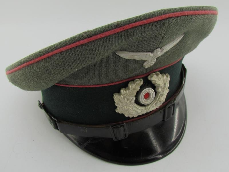 Wehrmacht Heer Panzer EM/NCO Visor Cap (Schirmmütze) – G. Teufel Sohn, 1937 — image 7