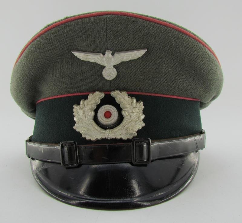 Wehrmacht Heer Panzer EM/NCO Visor Cap (Schirmmütze) – G. Teufel Sohn, 1937 — image 8