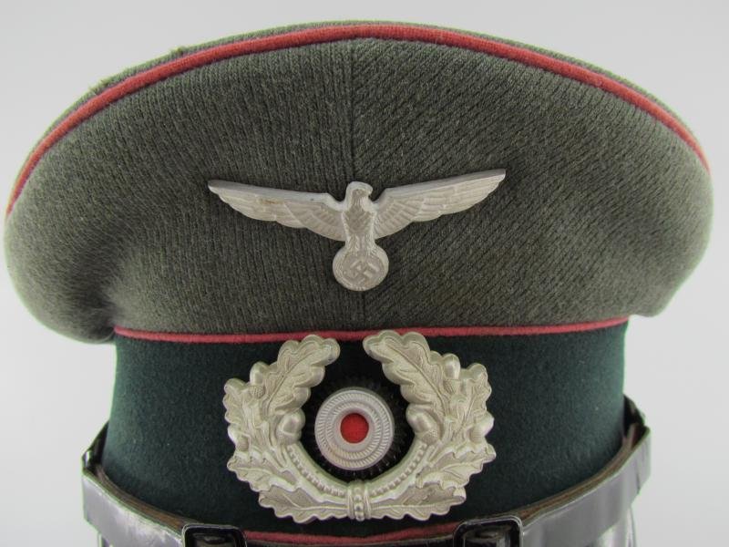 Wehrmacht Heer Panzer EM/NCO Visor Cap (Schirmmütze) – G. Teufel Sohn, 1937 — image 9