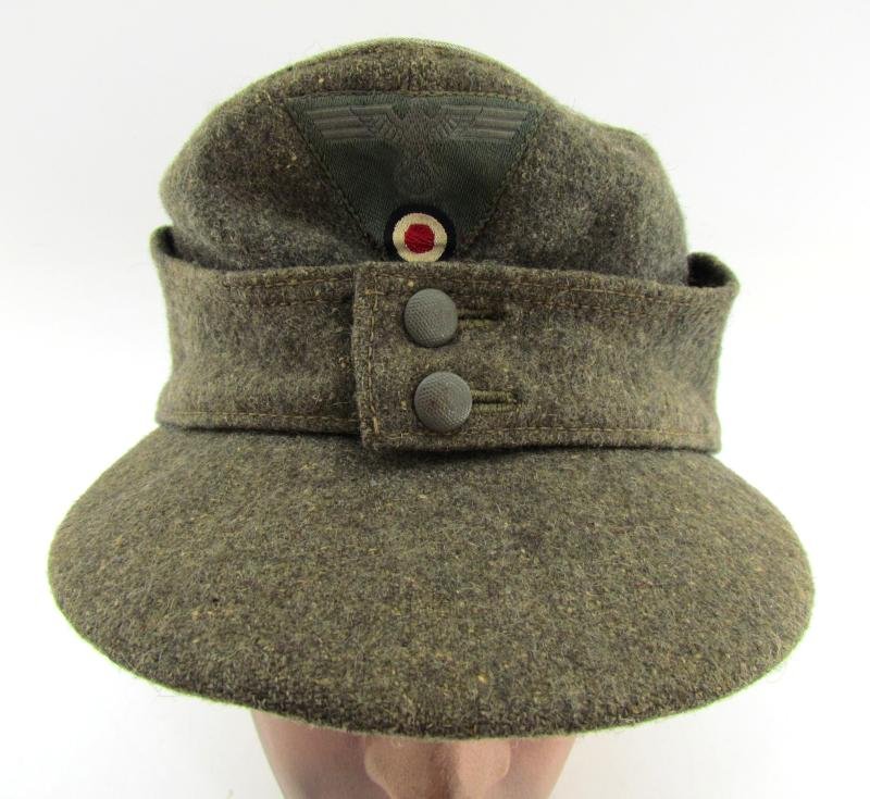 Wehrmacht (Heer) Officers field cap 'Einheitsfeldmütze'with RBNr. 1944 — image 7