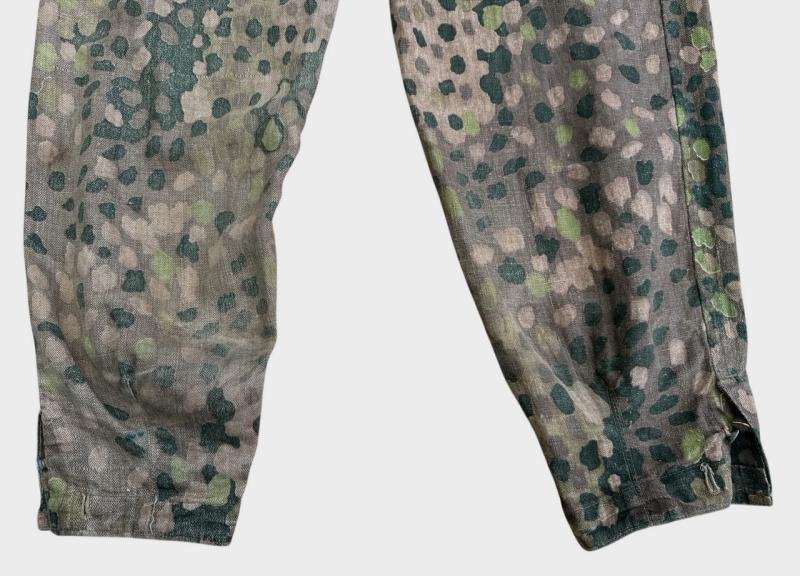 A rare Waffen-SS dot camouflage pattern (HBT) Panzer trousers. — image 15