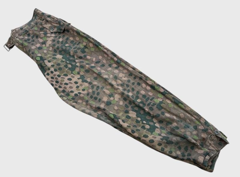 A rare Waffen-SS dot camouflage pattern (HBT) Panzer trousers. — image 16