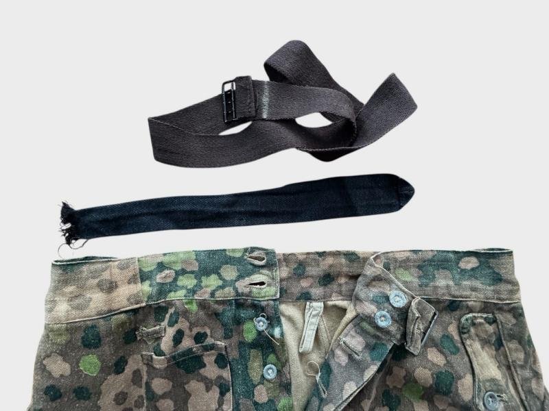 A rare Waffen-SS dot camouflage pattern (HBT) Panzer trousers. — image 18