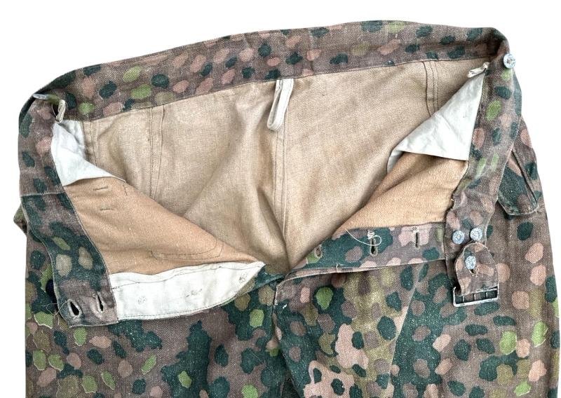 A rare Waffen-SS dot camouflage pattern (HBT) Panzer trousers. — image 4