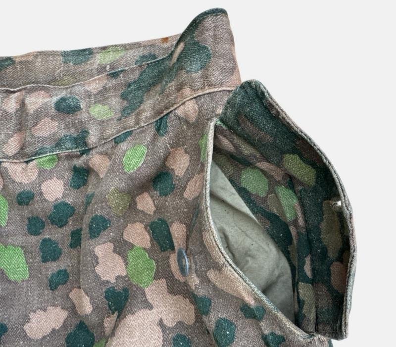 A rare Waffen-SS dot camouflage pattern (HBT) Panzer trousers. — image 7