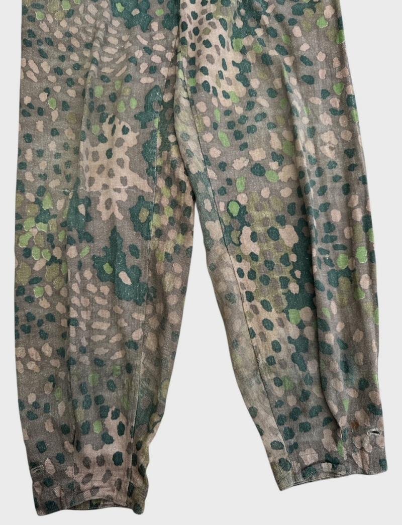 A rare Waffen-SS dot camouflage pattern (HBT) Panzer trousers. — image 8
