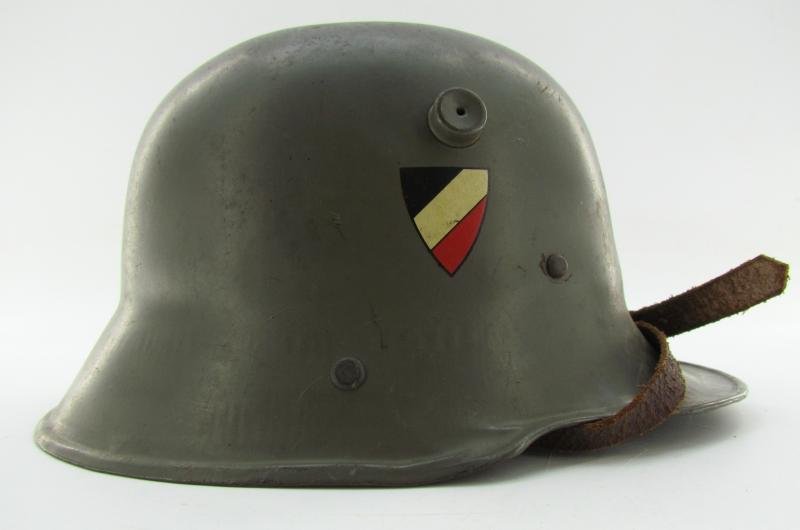 German Third Reich, Child's M1916 double decal helmet ( 'Kinderstahlhelm' ) — image 17