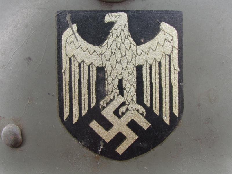 German Third Reich, Child's M1916 double decal helmet ( 'Kinderstahlhelm' ) — image 4