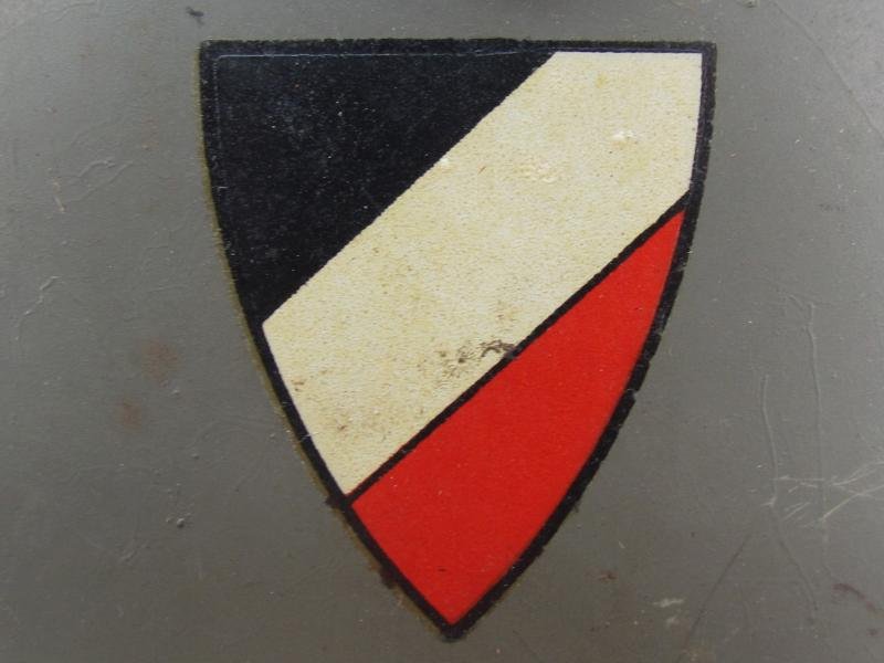 German Third Reich, Child's M1916 double decal helmet ( 'Kinderstahlhelm' ) — image 7