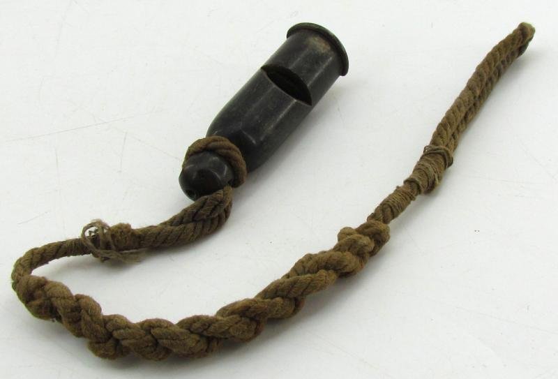 Wehrmacht issue signal whistle with lanyard — image 4