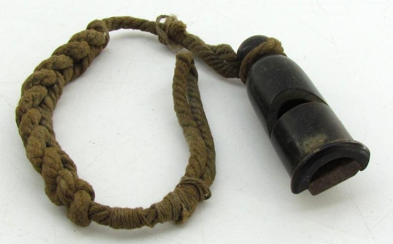 Wehrmacht issue signal whistle with lanyard — image 5