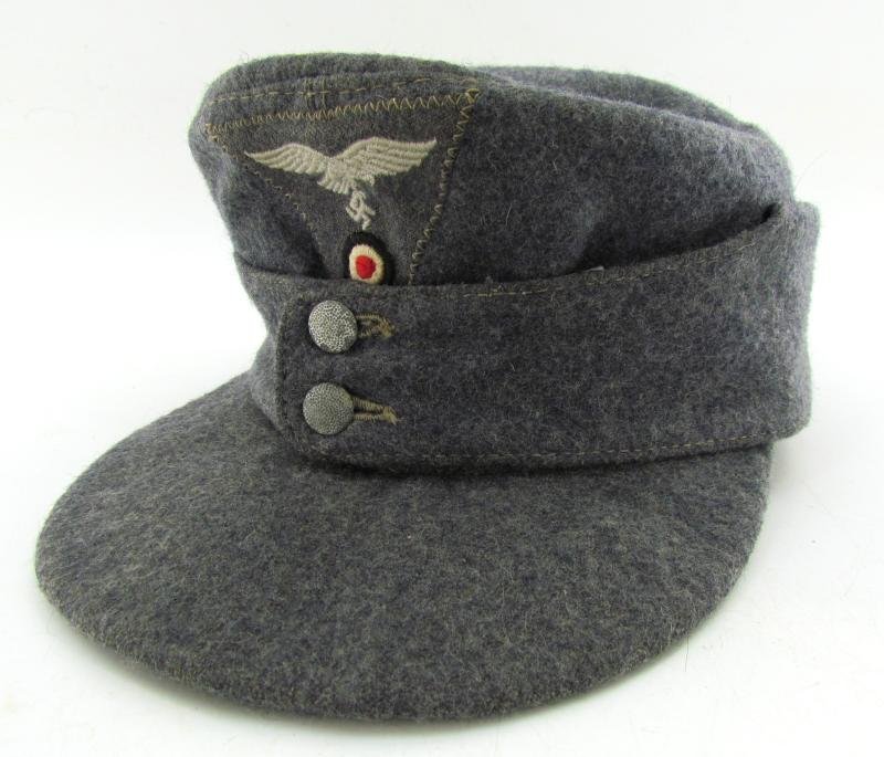 Luftwaffe Wool M43 EM/NCO Cap RB Numbered and dated 03-45 — image 11