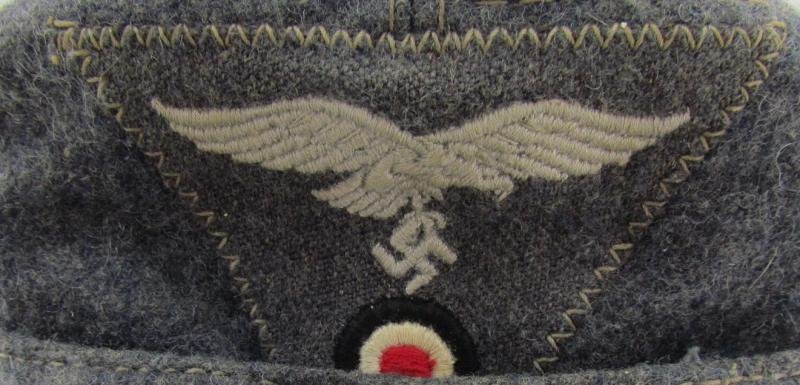 Luftwaffe Wool M43 EM/NCO Cap RB Numbered and dated 03-45 — image 6