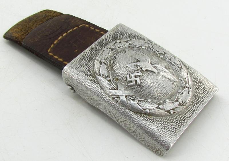 Luftwaffe Tabbed Alumium Belt Buckle ( 1937 LBA ) with Belt — image 10