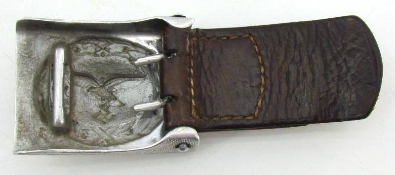 Luftwaffe Tabbed Alumium Belt Buckle ( 1937 LBA ) with Belt — image 8