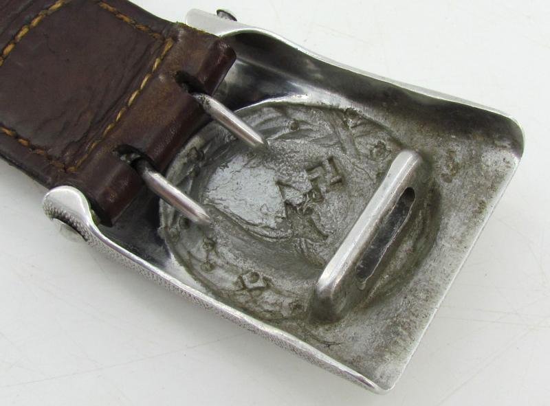 Luftwaffe Tabbed Alumium Belt Buckle ( 1937 LBA ) with Belt — image 9