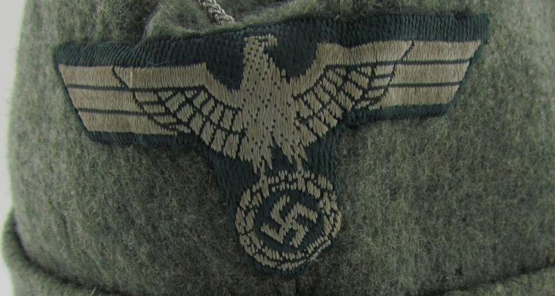 Wehrmacht (Heer) Field Cap (Schiffchen), Field-Upgraded to Officer — image 10