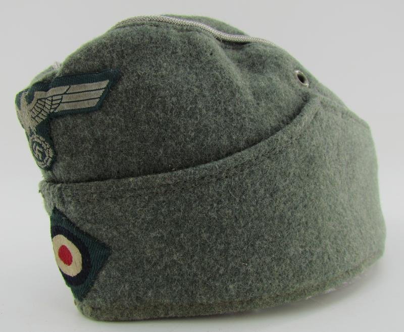 Wehrmacht (Heer) Field Cap (Schiffchen), Field-Upgraded to Officer — image 11
