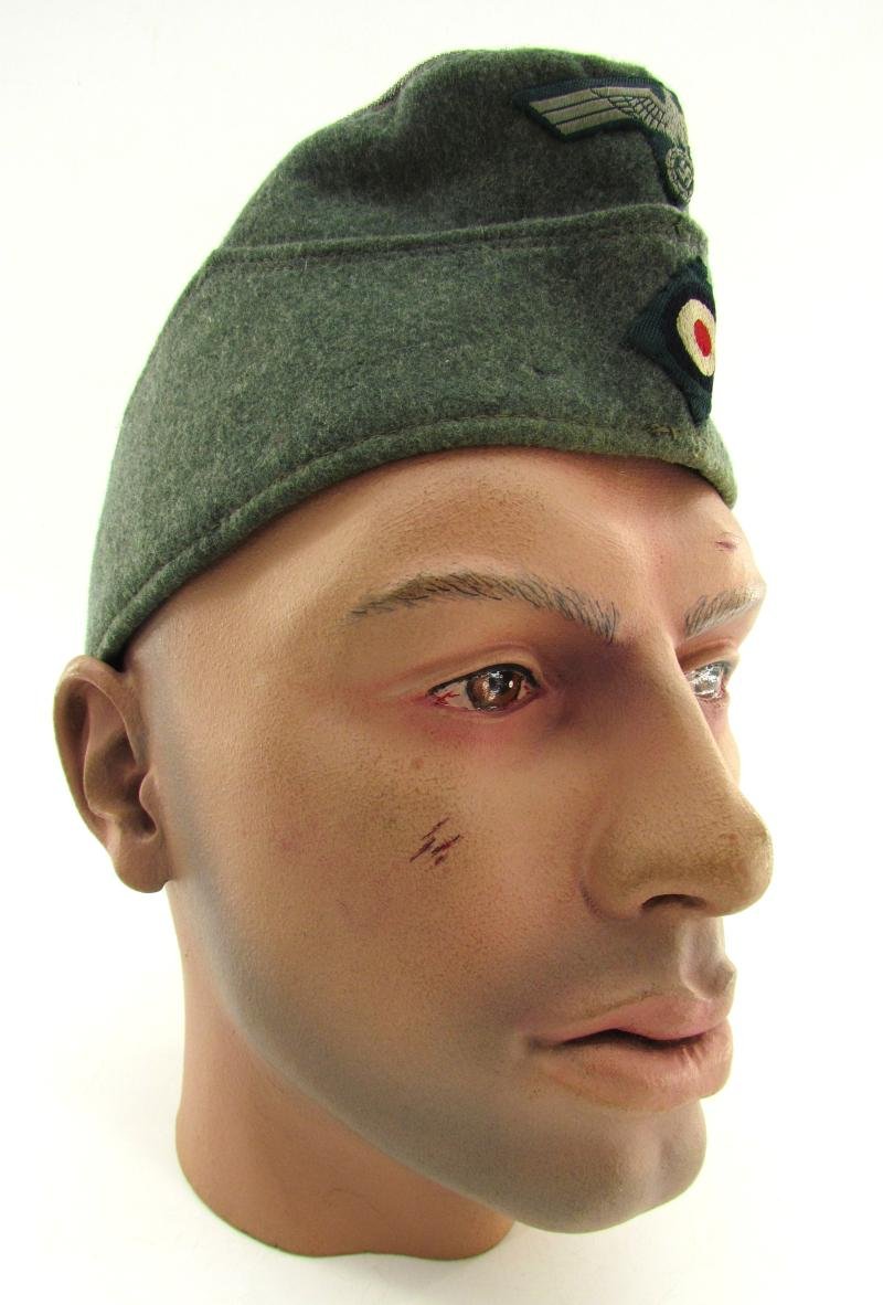Wehrmacht (Heer) Field Cap (Schiffchen), Field-Upgraded to Officer — image 2