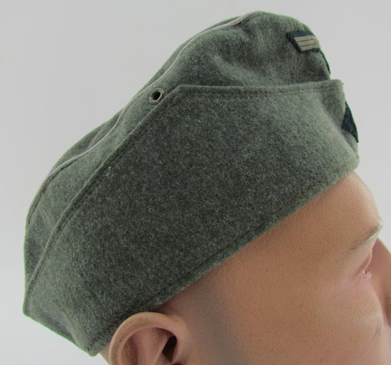 Wehrmacht (Heer) Field Cap (Schiffchen), Field-Upgraded to Officer — image 3