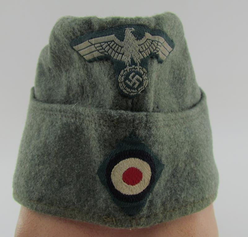 Wehrmacht (Heer) Field Cap (Schiffchen), Field-Upgraded to Officer — image 4