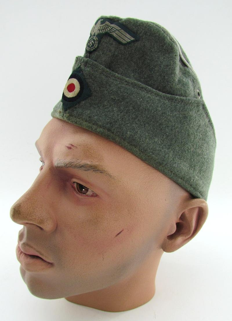 Wehrmacht (Heer) Field Cap (Schiffchen), Field-Upgraded to Officer — image 5