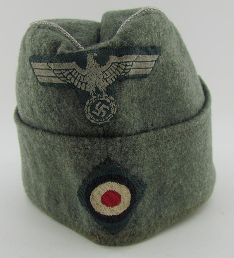 Wehrmacht (Heer) Field Cap (Schiffchen), Field-Upgraded to Officer — image 9