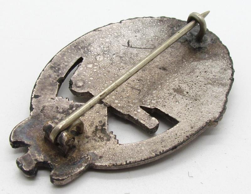 Panzer assault badge in silver 'small w' Wurster, Rare — image 12