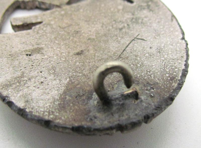 Panzer assault badge in silver 'small w' Wurster, Rare — image 8