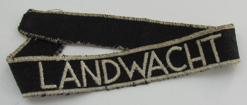 Dutch 'Landwacht' Cufftitle — image 15