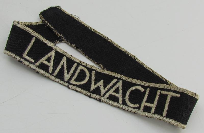 Dutch 'Landwacht' Cufftitle — image 8