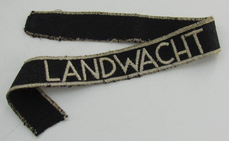 Dutch 'Landwacht' Cufftitle — image 9