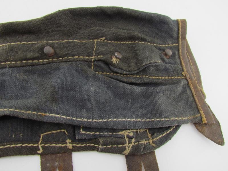 K98 Blue Canvas Receiver Cover Marked jqh 1942 — image 4