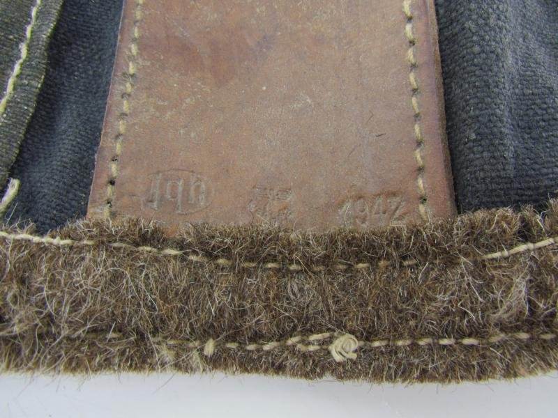 K98 Blue Canvas Receiver Cover Marked jqh 1942 — image 8