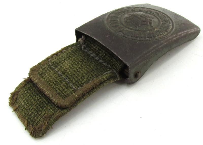 Wehrmacht (Heer) tropical 'Afrikakorps' steel belt buckle ( RS&S ) — image 2