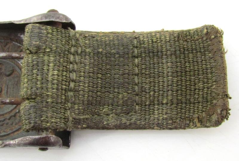 Wehrmacht (Heer) tropical 'Afrikakorps' steel belt buckle ( RS&S ) — image 7