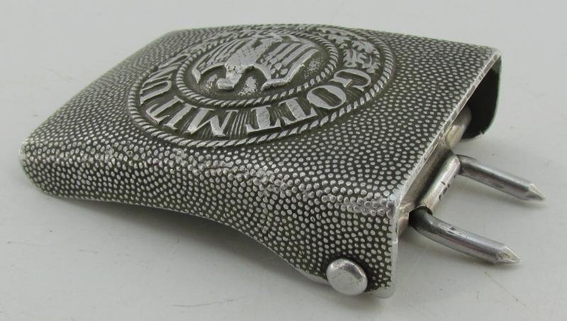 Wehrmacht (Heer) EM-NCO's Aluminum Belt Buckle ( RS&S ) — image 10