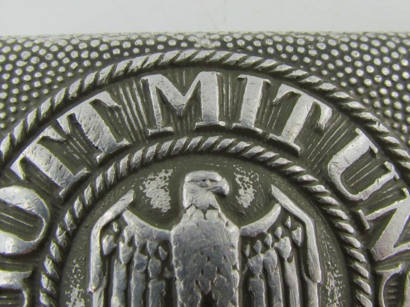 Wehrmacht (Heer) EM-NCO's Aluminum Belt Buckle ( RS&S ) — image 3