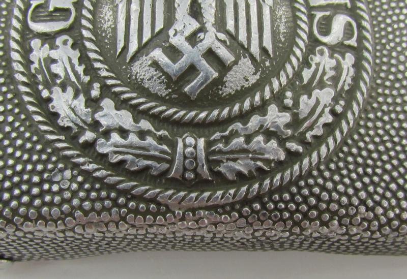 Wehrmacht (Heer) EM-NCO's Aluminum Belt Buckle ( RS&S ) — image 4