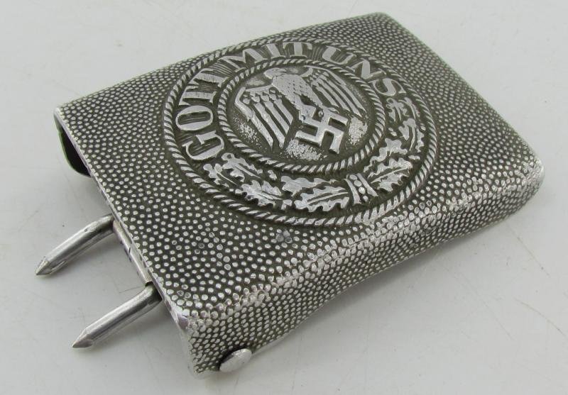 Wehrmacht (Heer) EM-NCO's Aluminum Belt Buckle ( RS&S ) — image 5