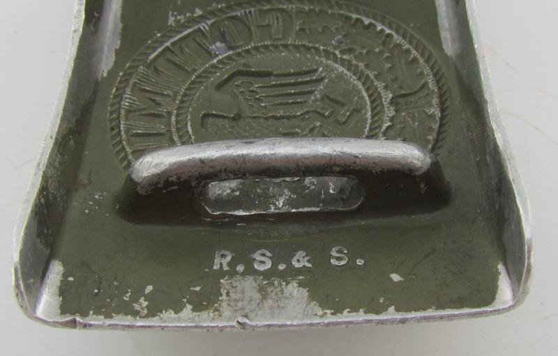 Wehrmacht (Heer) EM-NCO's Aluminum Belt Buckle ( RS&S ) — image 8