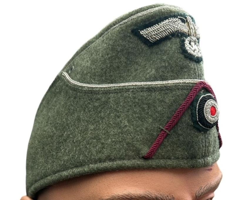 Wehrmacht Nebelwerfer Truppen (Smoke Troops) Officers Overseas Cap — image 3