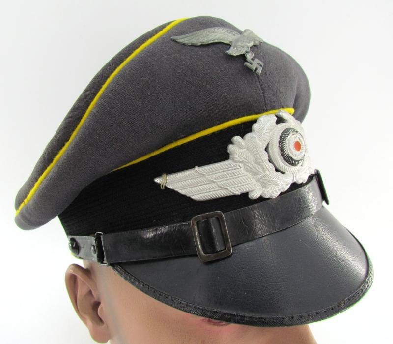 Luftwaffe EM/NCO visor cap for Pilot or Fallschirmjäger — image 3