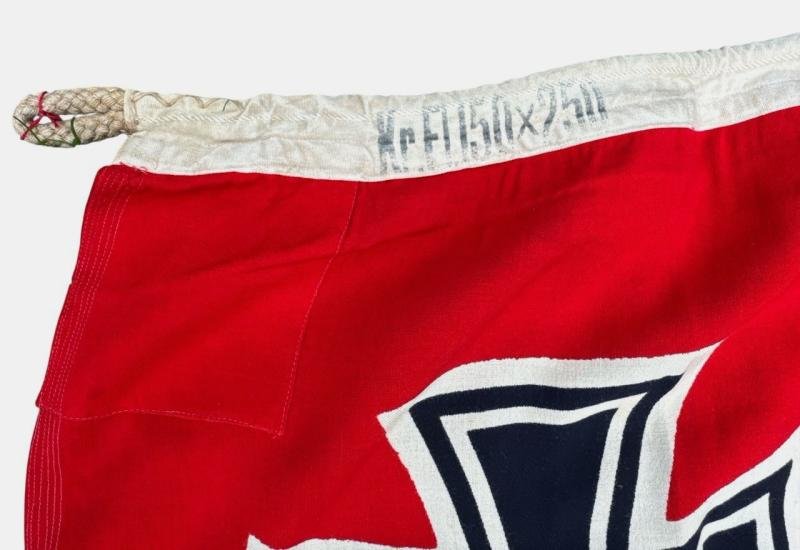 Battle flag 'Kriegsflagge' 150×250 by 'Textilindustrie G. Bukiet Litzmannstadt' — image 11