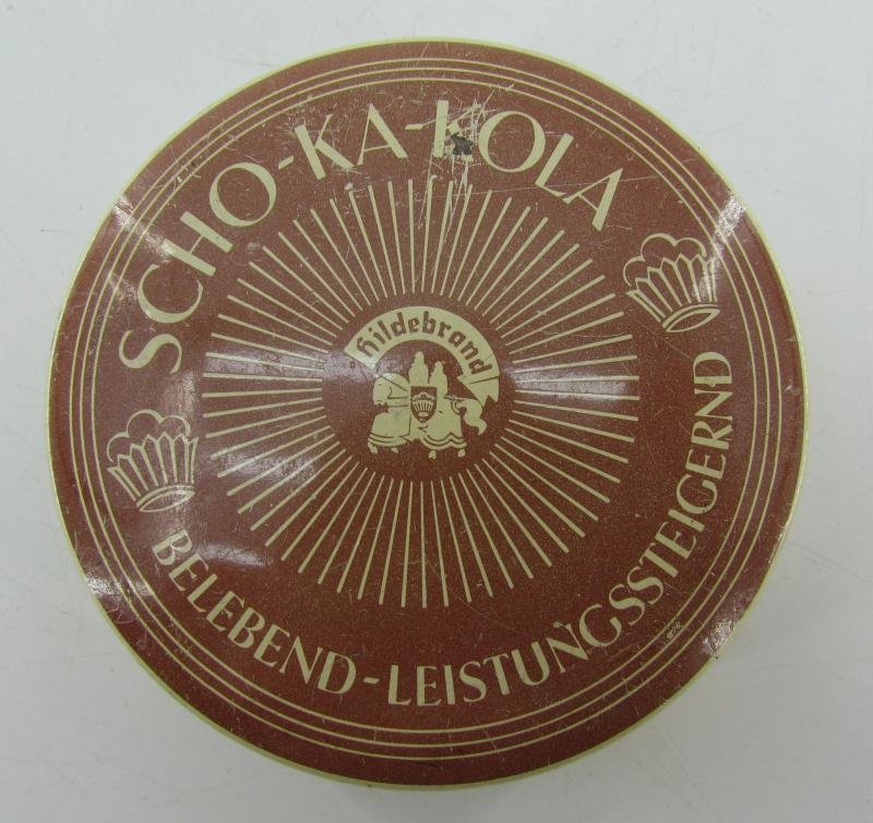 German Scho-ka-kola Tin Can — image 2