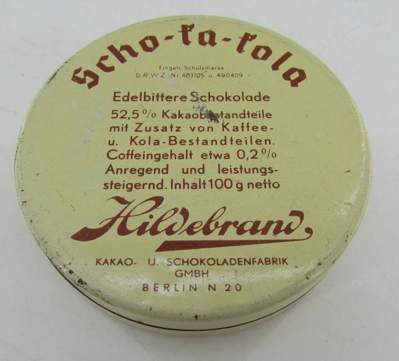German Scho-ka-kola Tin Can — image 6