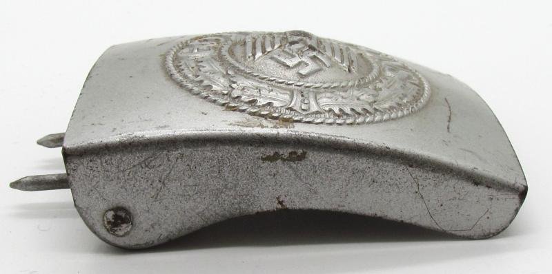 RARE Wehrmacht (Heer) steel belt buckle by Dr. Franke & Co 1942 in silver — image 3
