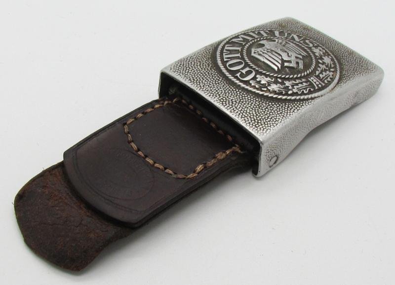 (Heer) EM/NCO's Aluminum Belt Buckle 'FLL' 1938 — image 4